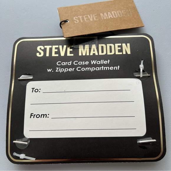 🌸NWT STEVE MADDEN Card Case Wallet w. Zipper Compartment - Picture 3 of 3